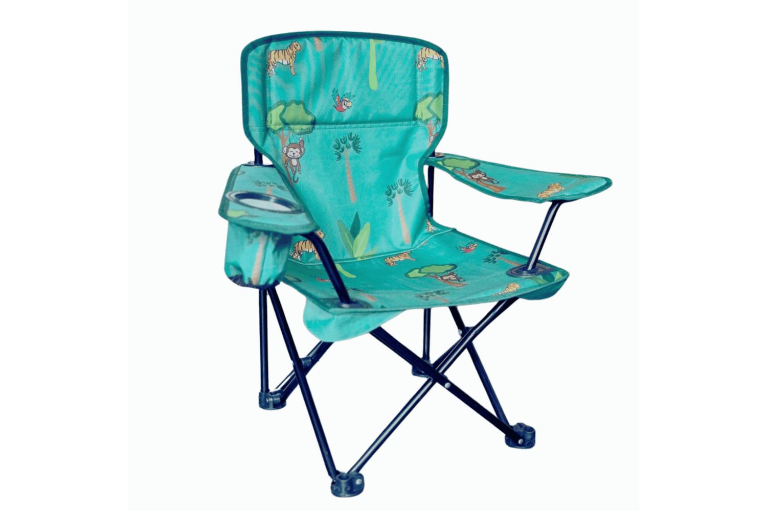 Kids Camping Chair | Jungle Themed | Steel Frame | Compact Size