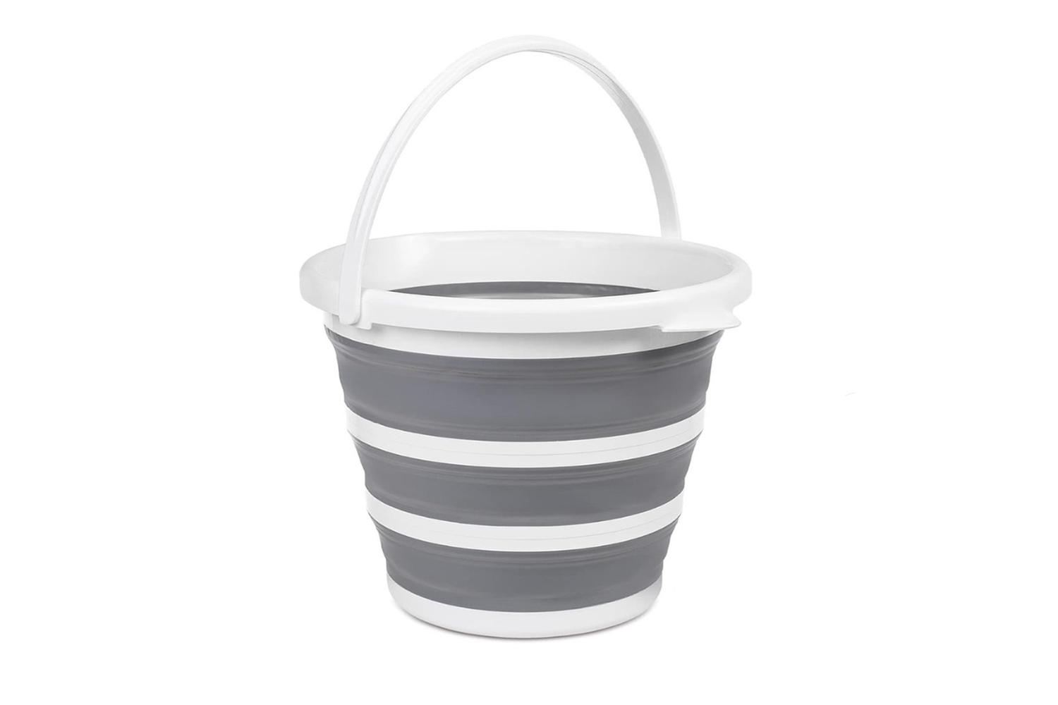 10l Collapsible Folding Bucket | Plastic & Silicone | Medium