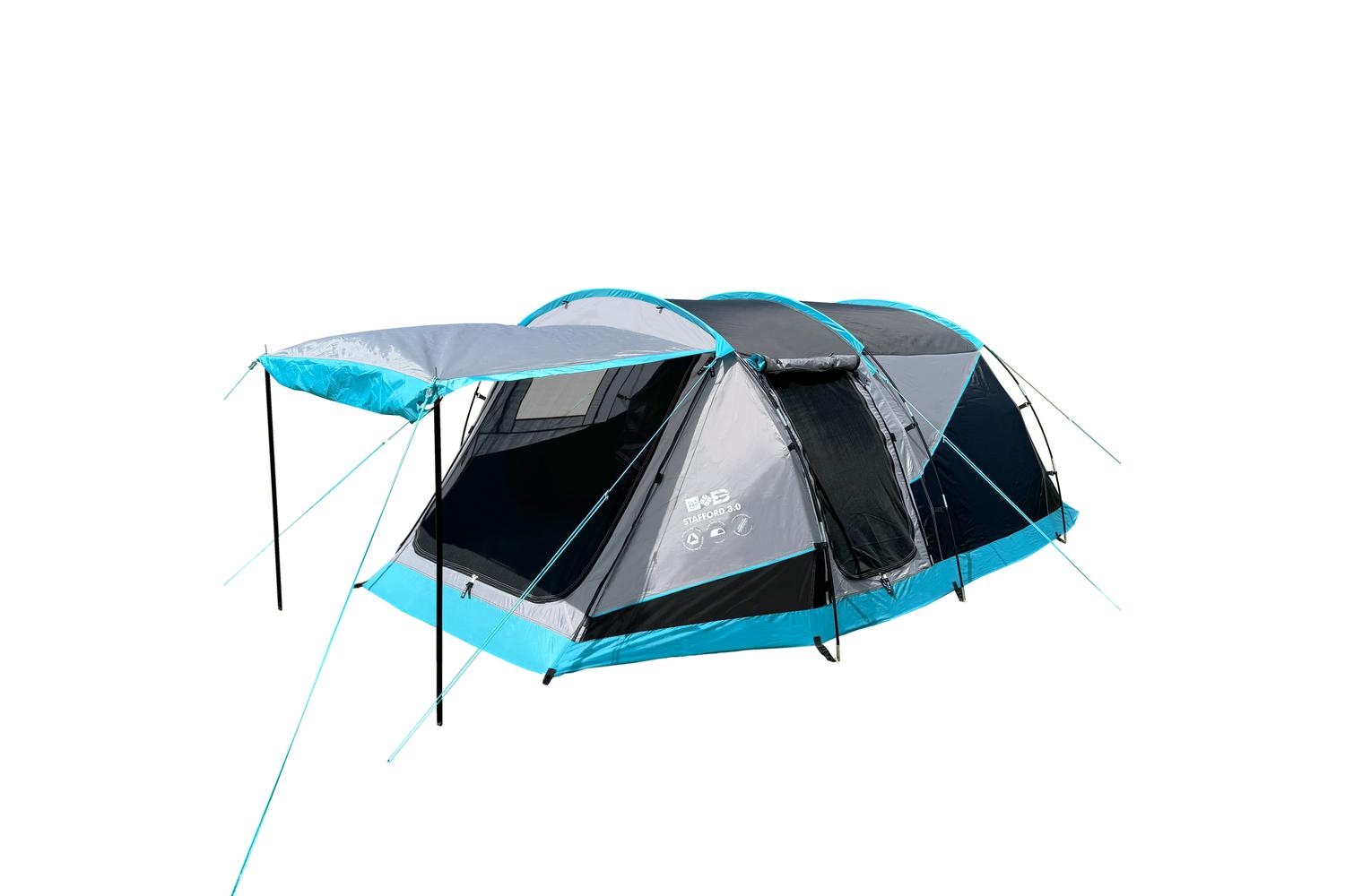 Stafford 30 - 3 Berth Tent | Fibreglass Poles | Sustainable Fabric & Groundsheet
