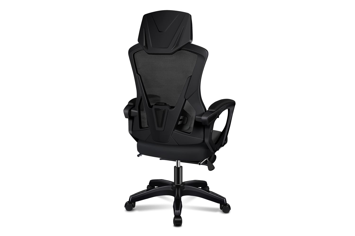 Elfordson Ergonomic Office Chair with Headrest And Adjustable Lumbar Support | Black
