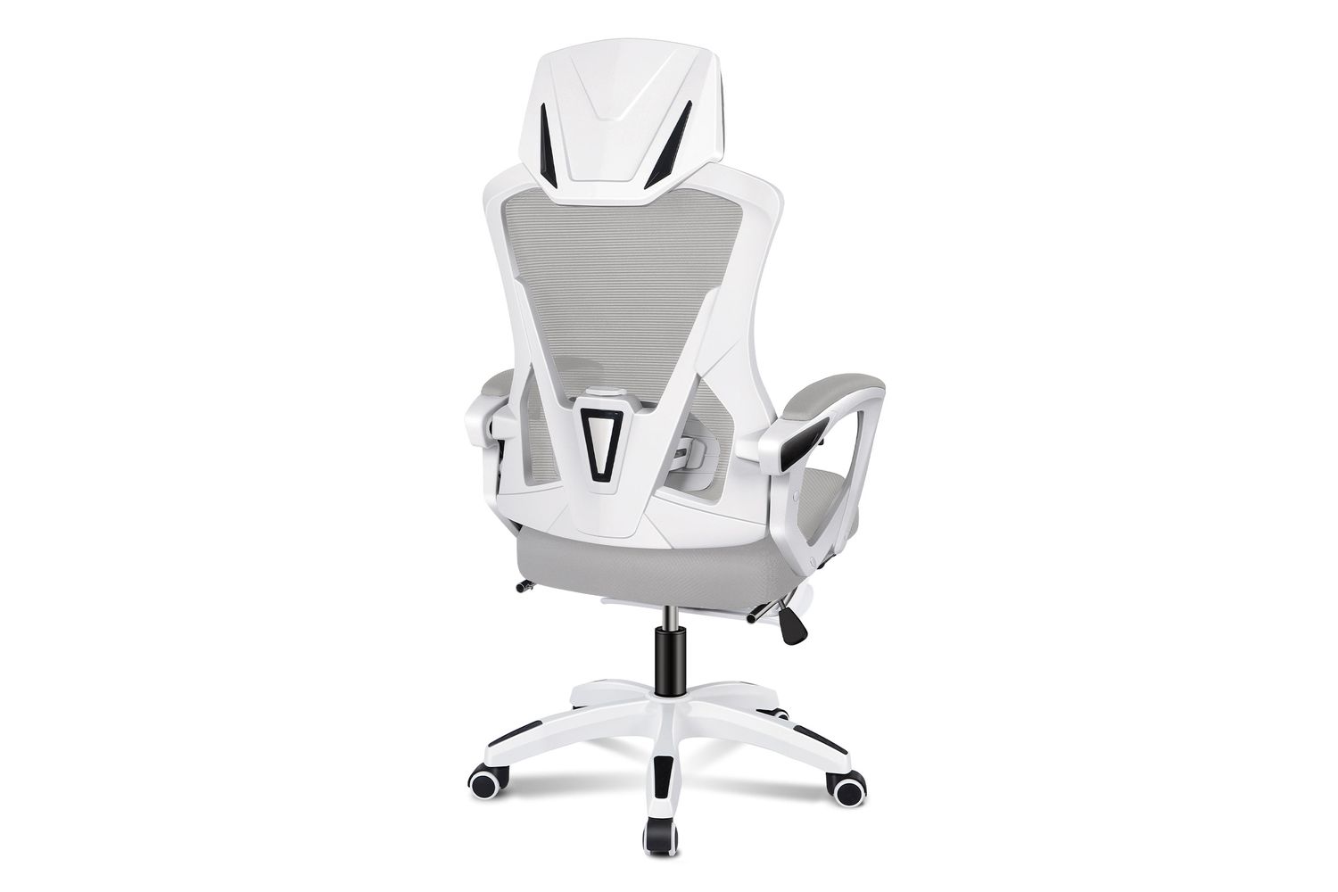 Elfordson Ergonomic Office Chair with Headrest And Adjustable Lumbar Support | Grey