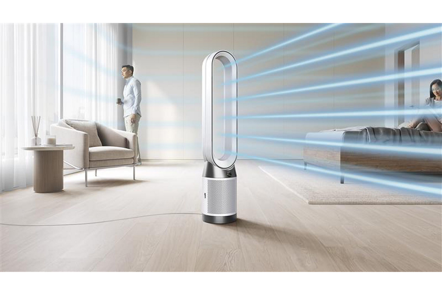 Dyson Purifier Cool PC1 Purifying Fan | White/Nickel
