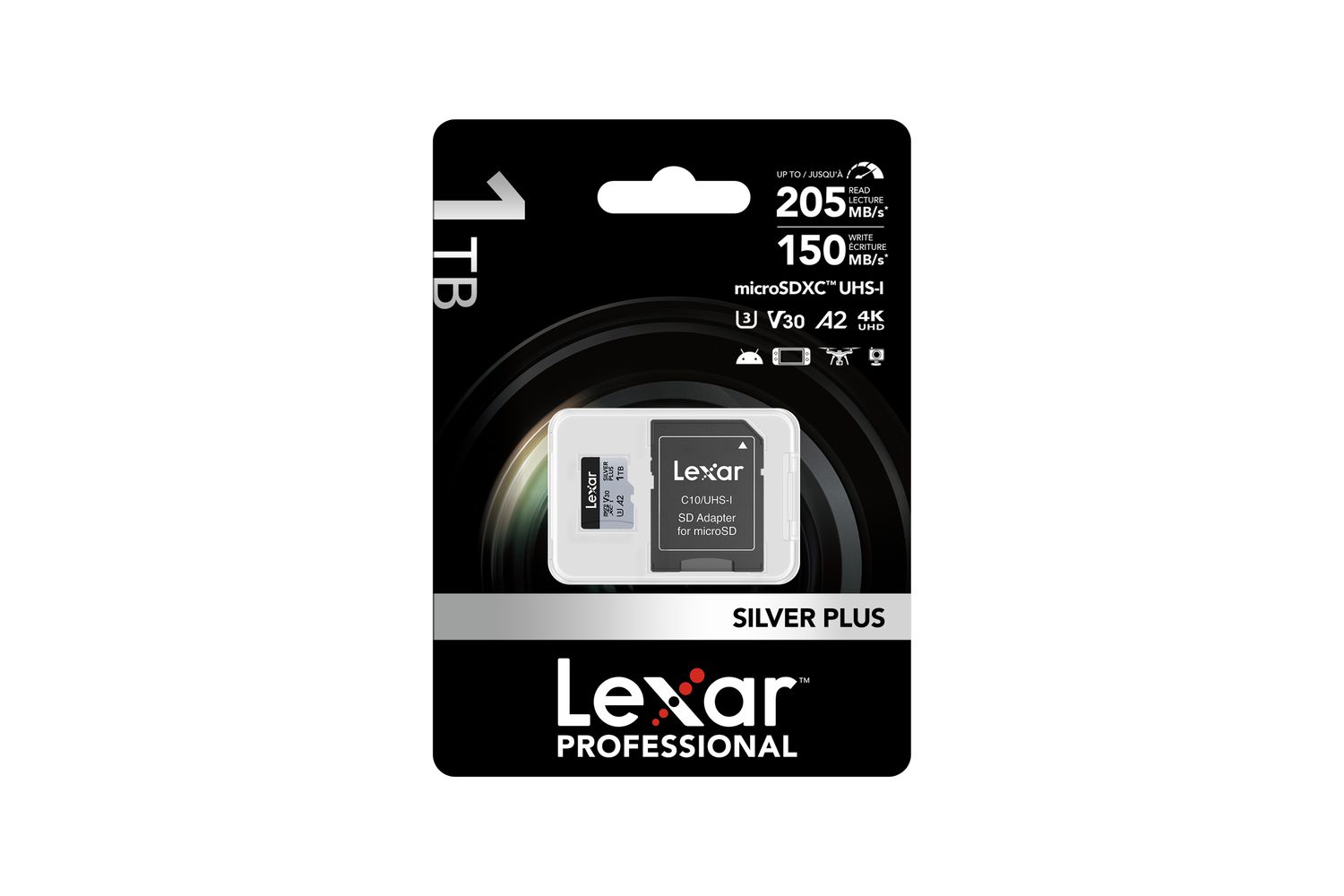 Lexar High-performance Silver Plus Microsdxc Uhs-I Memory Card with Adapter | 1TB