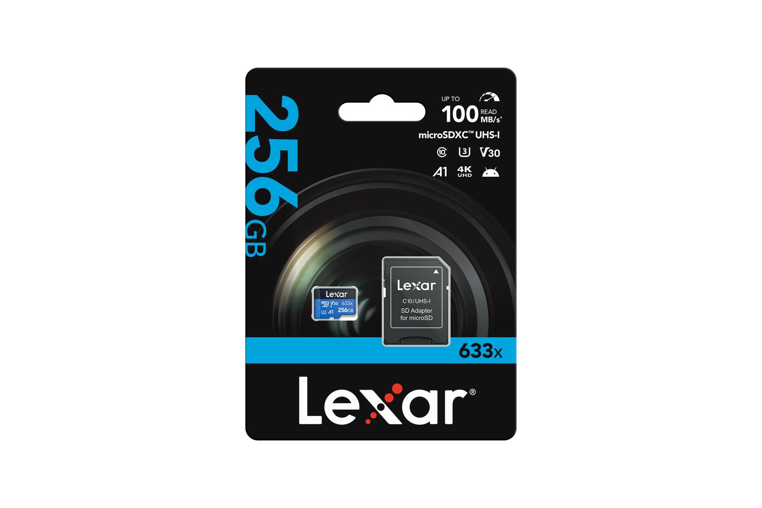 Lexar High-performance 633x Microsdxc UHS-I with SD Adapter | 256GB