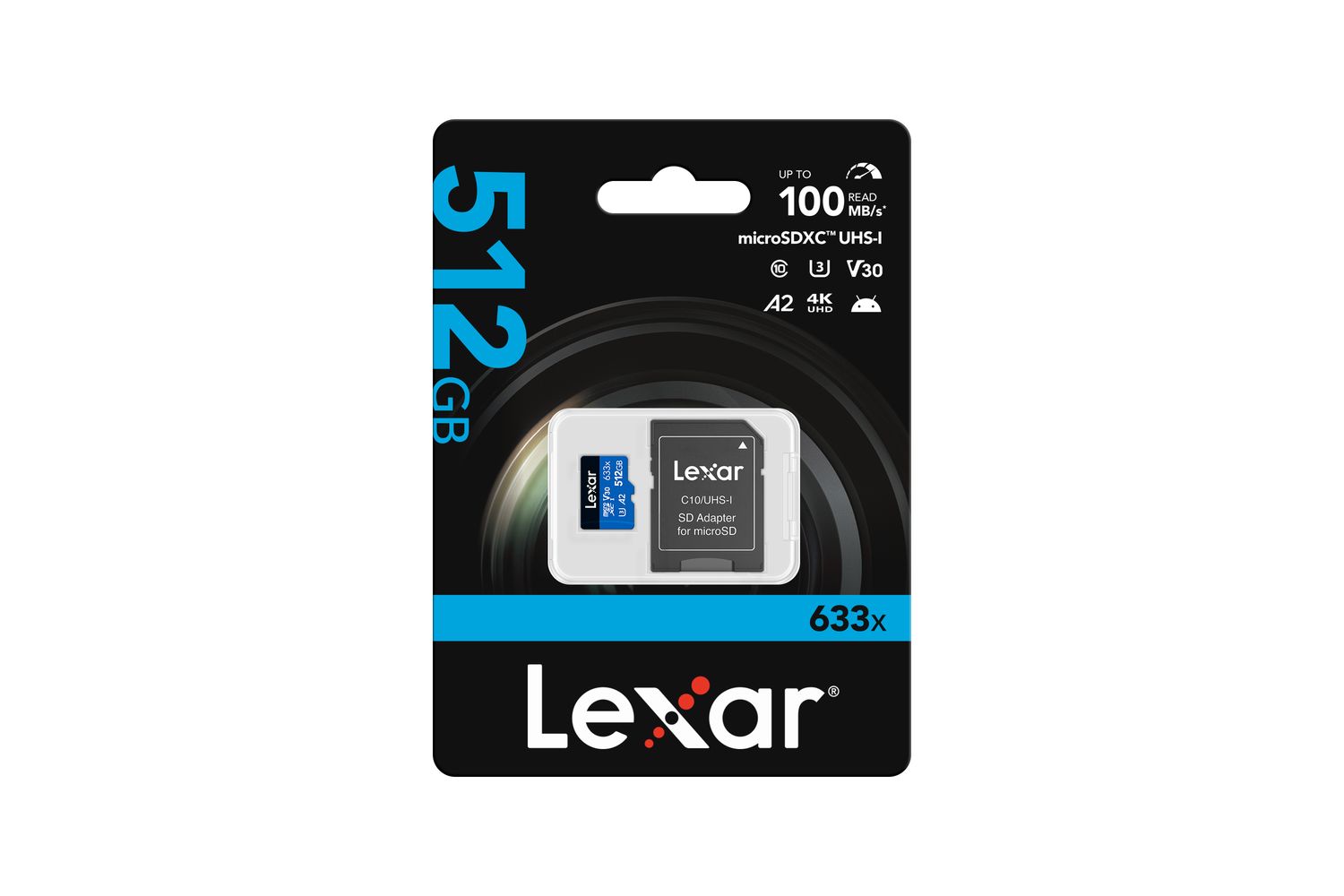 Lexar High-performance 633x Microsdxc UHS-I with SD Adapter | 512GB