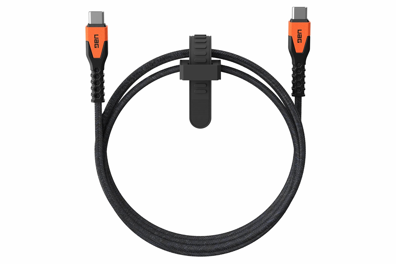 UAG Kevlar Core USB-C to USB-C Power Cable | Black/Orange