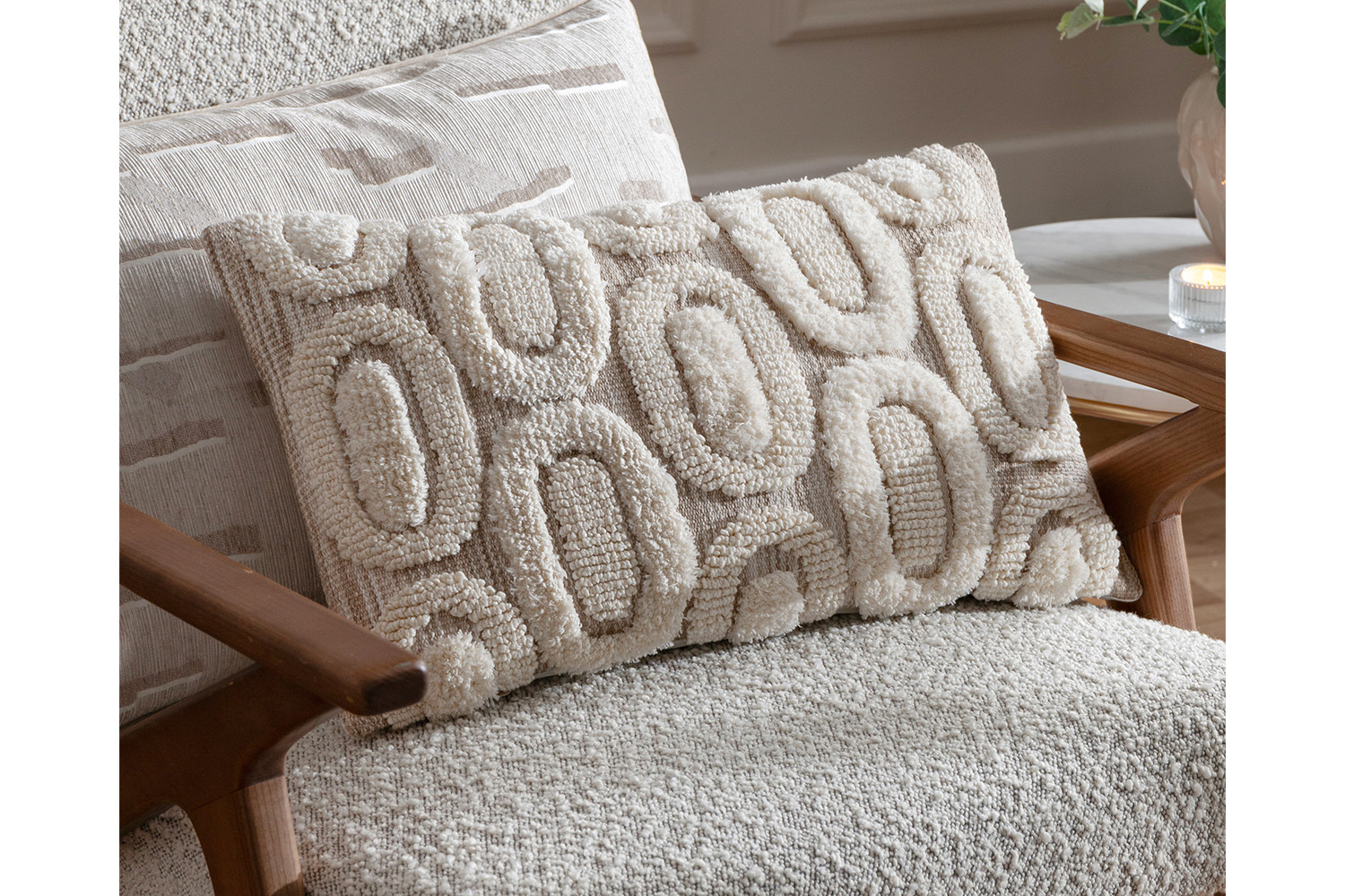 Fosse Cushion | Natural | 30 x 50 cm