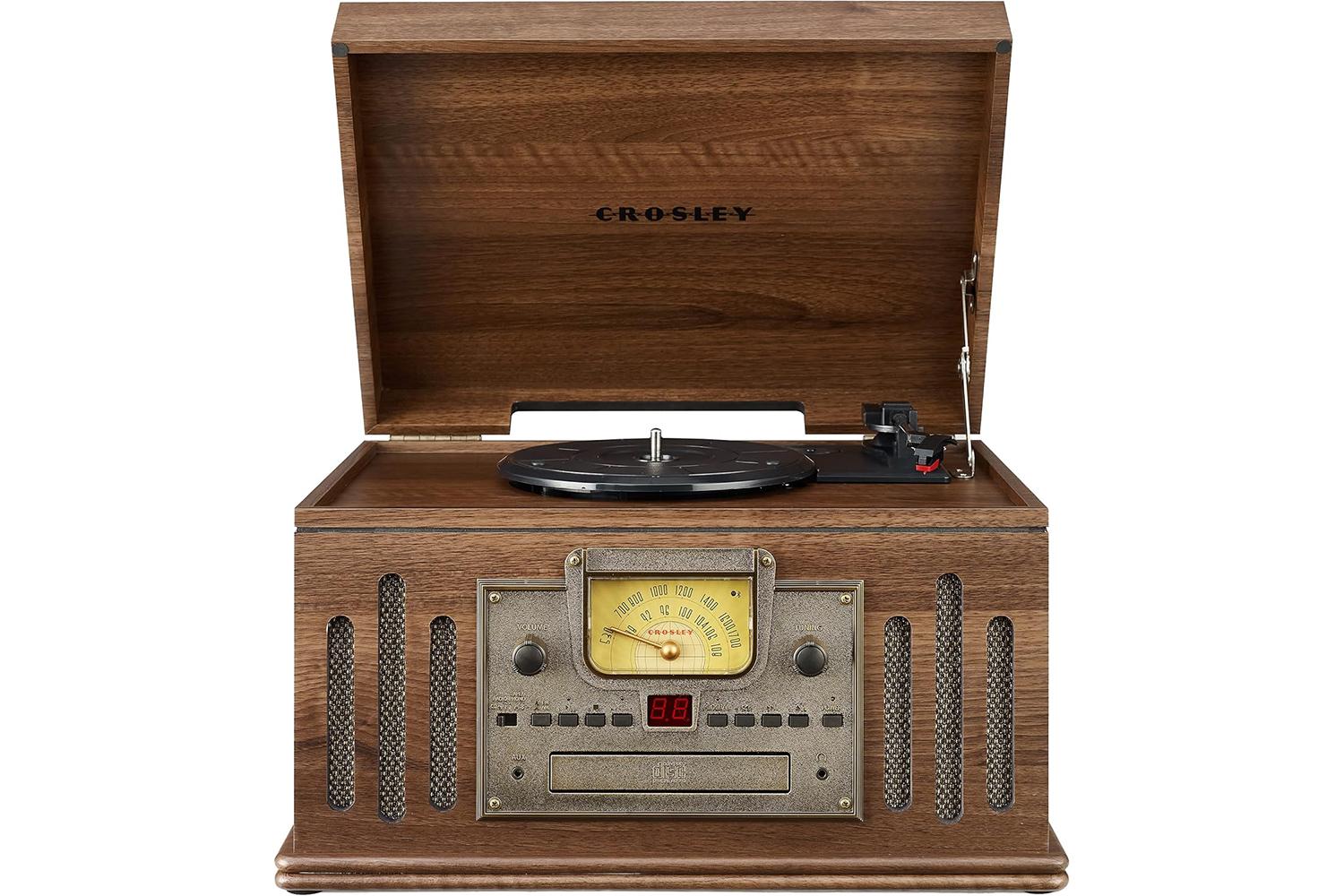 Crosley | Musician 8-in-1 Record Player | Walnut Finish