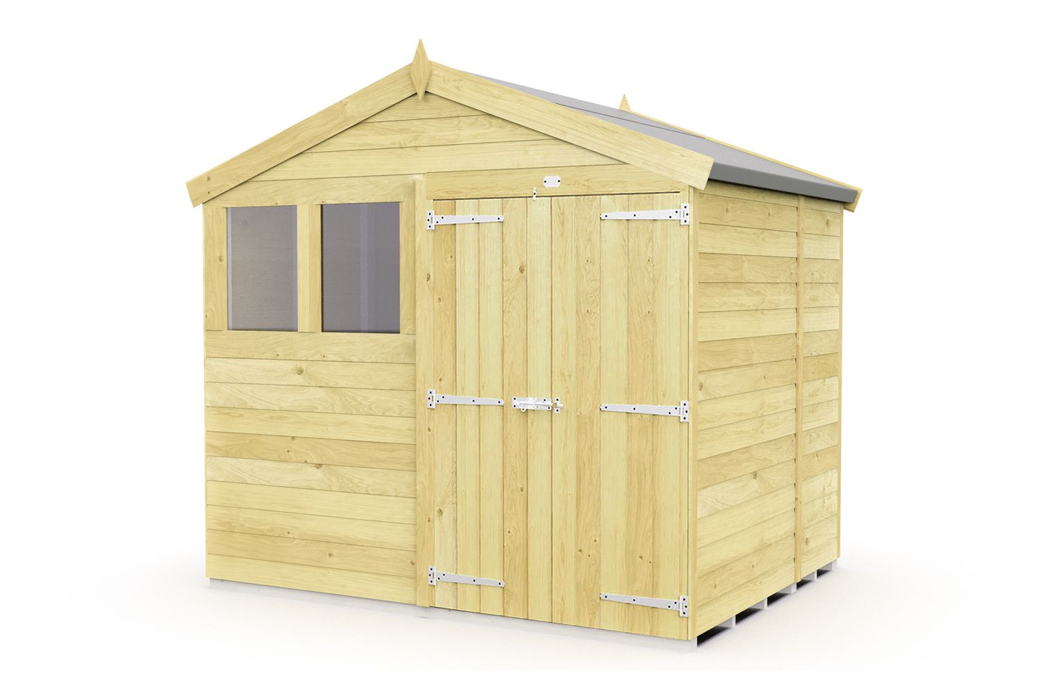 8 X 5 Apex Double Door