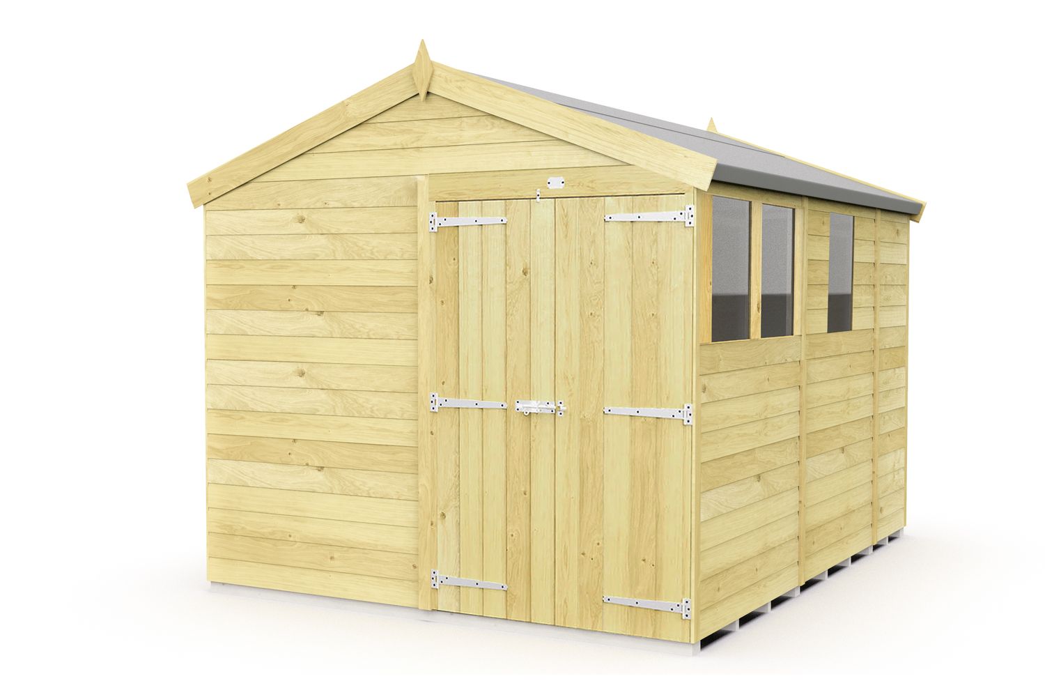 8 X 9 Apex Double Door