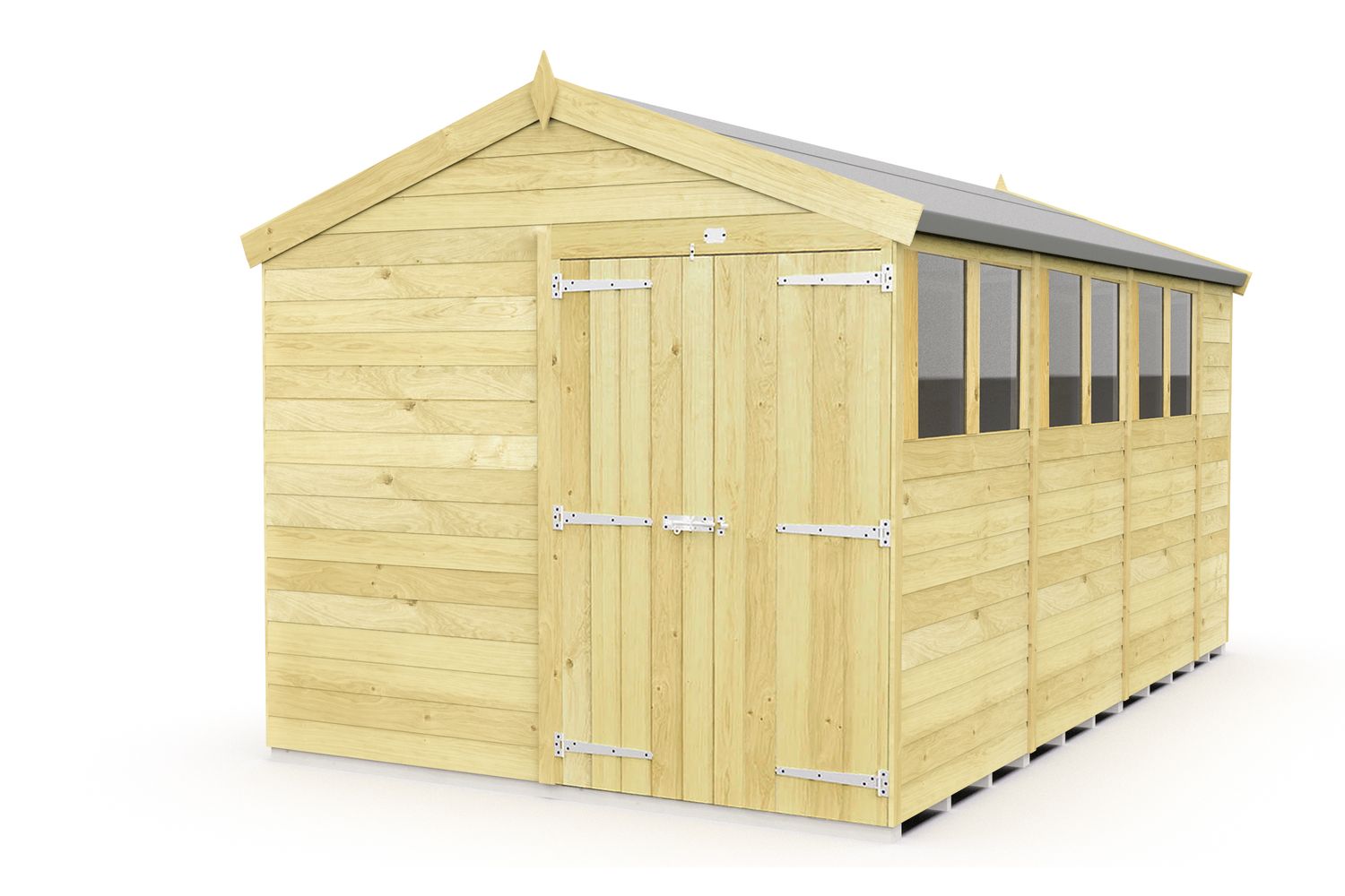 8 X 14 Apex Double Door