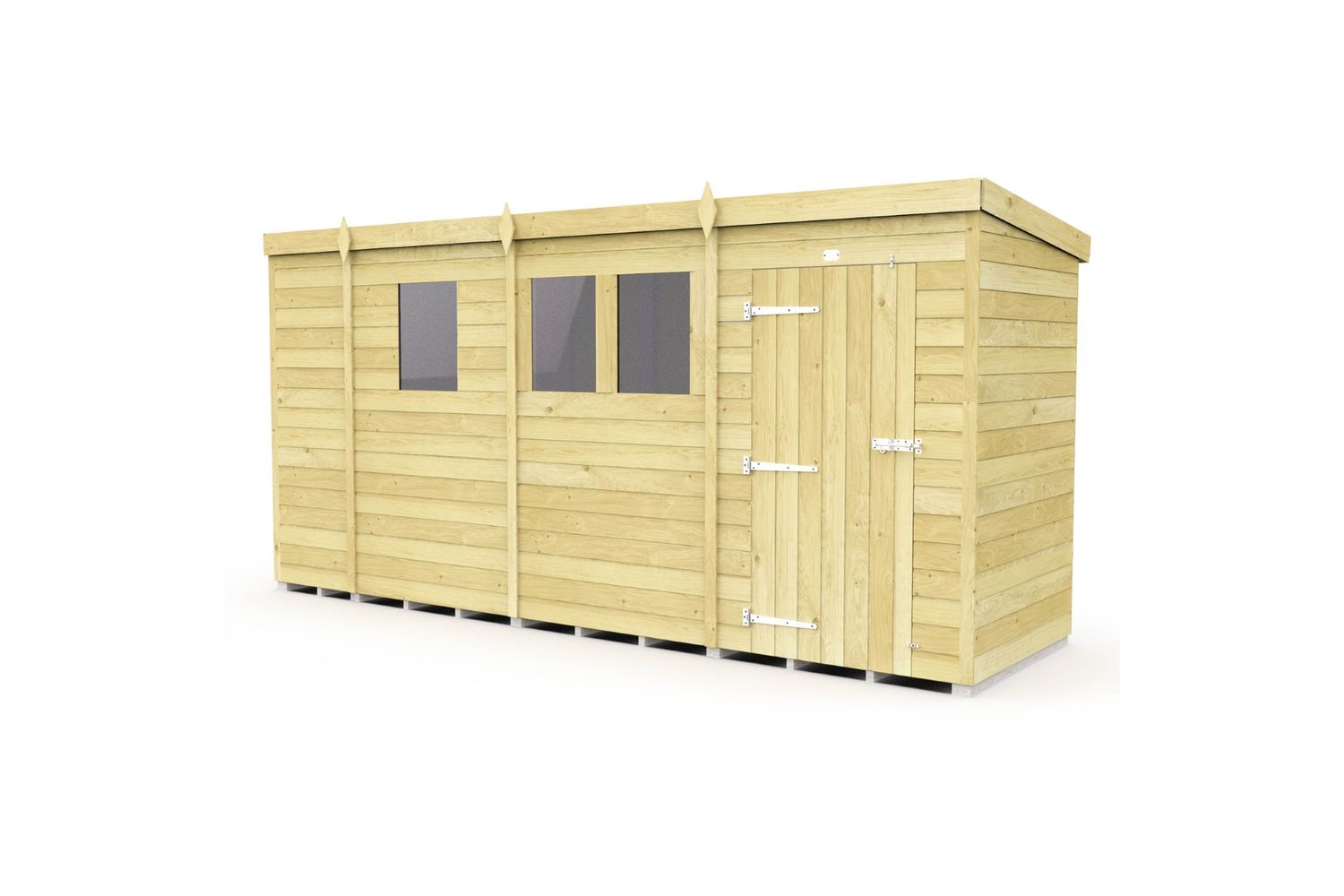 13 X 4 Pent Shed
