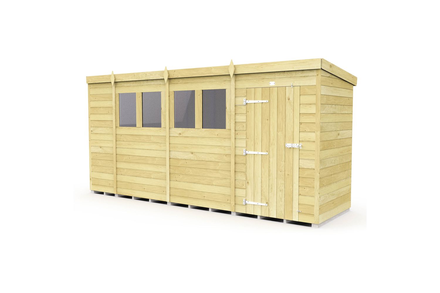 15 X 4 Pent Shed