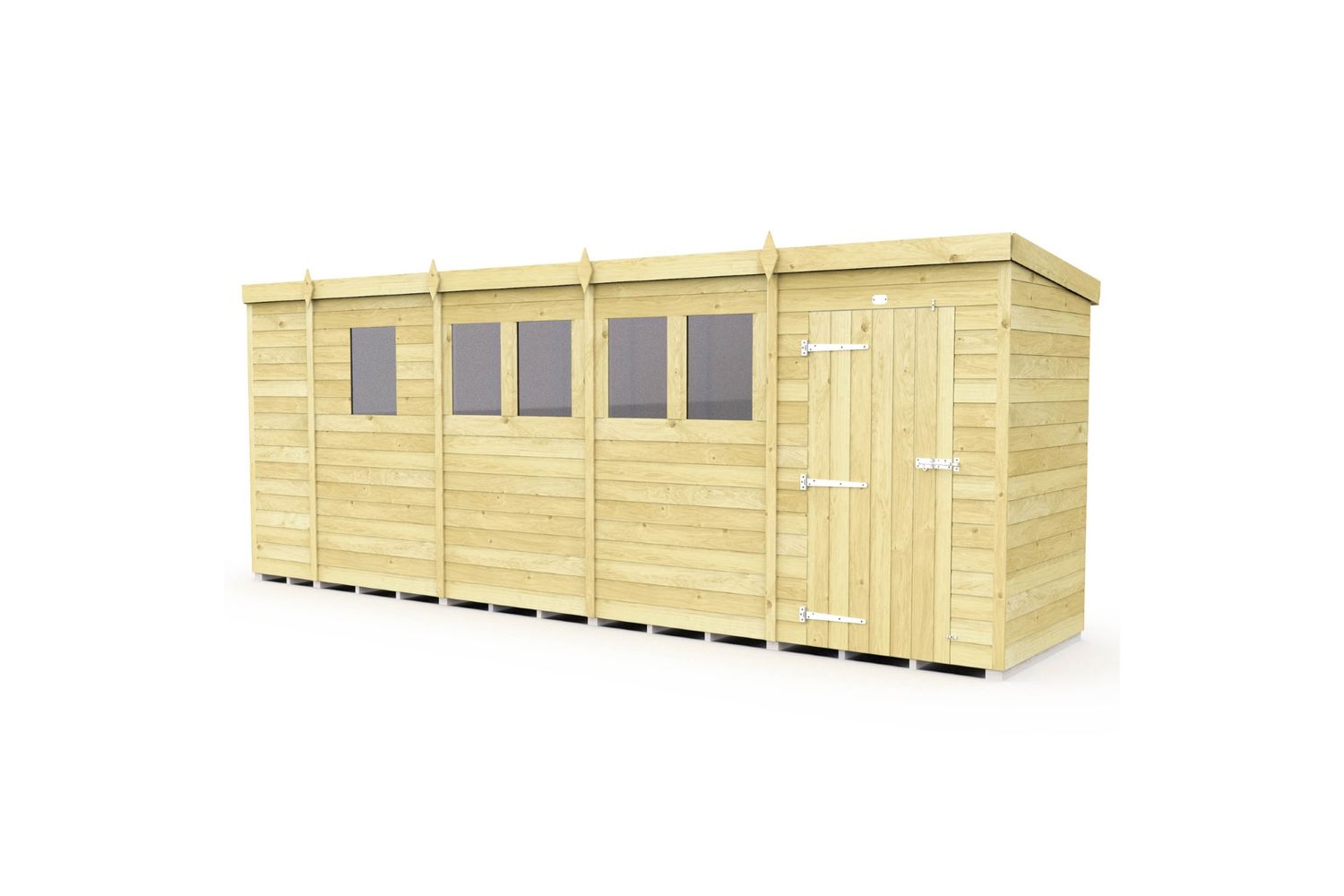 17 X 4 Pent Shed