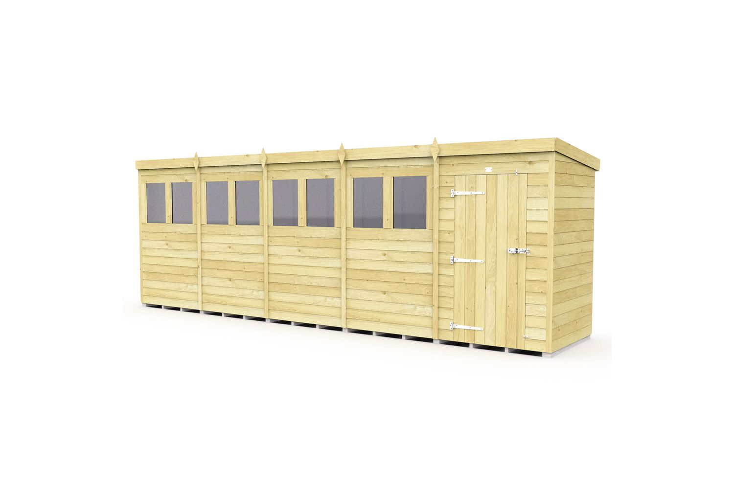 20 X 4 Pent Shed