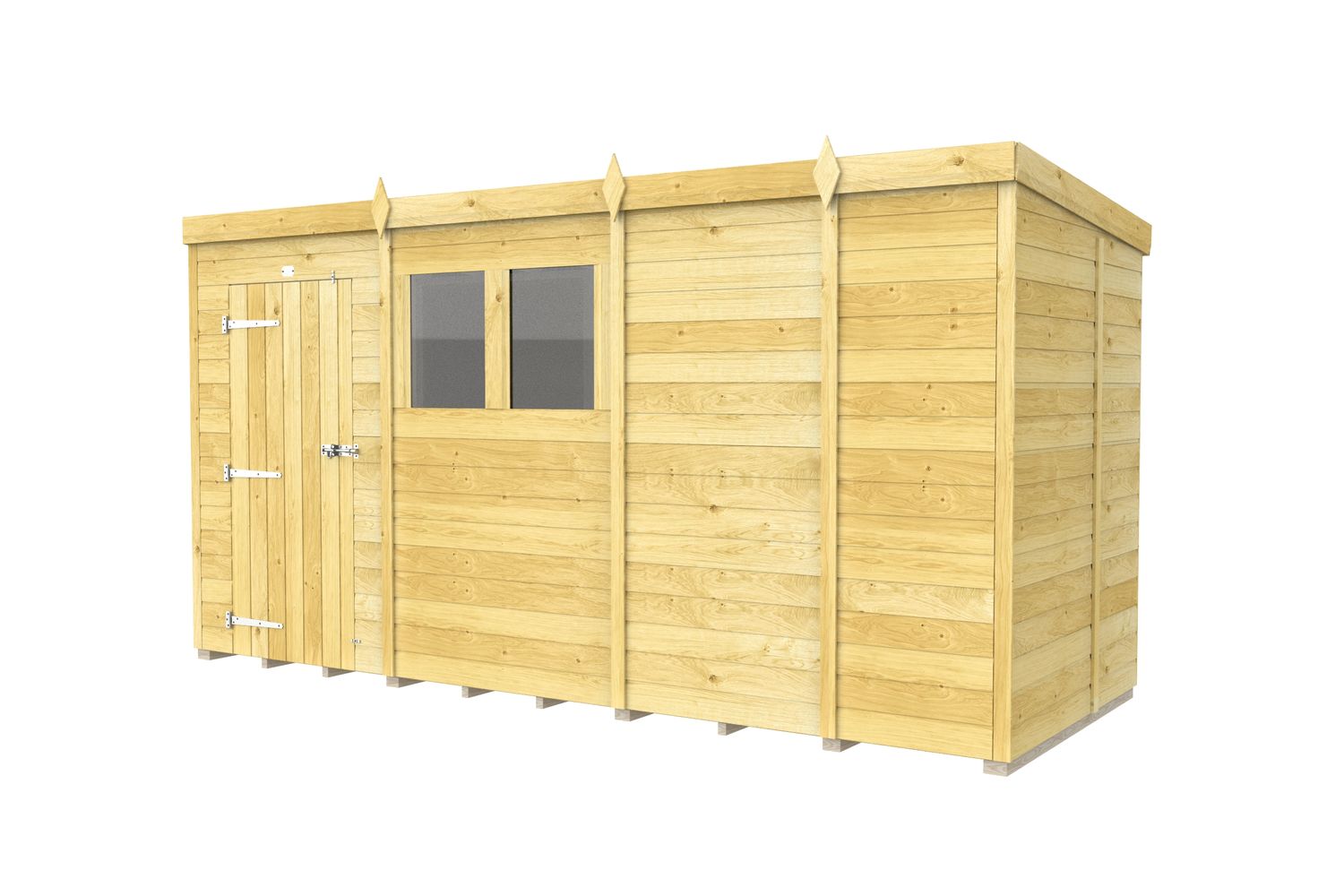 13 X 5 Pent Shed