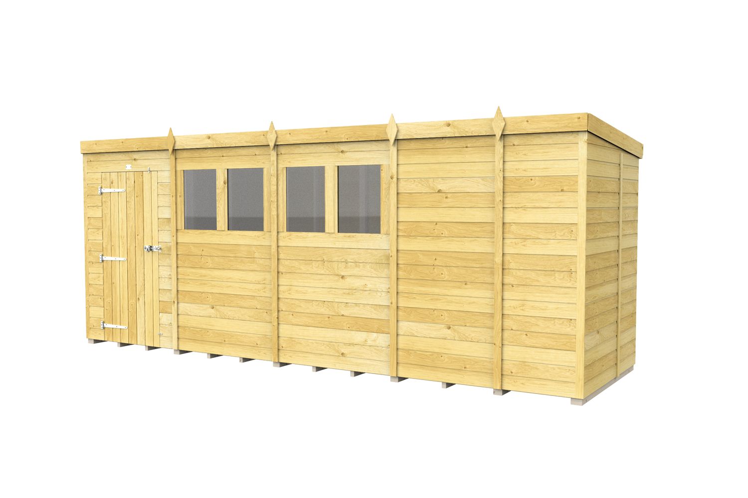 17 X 5 Pent Shed