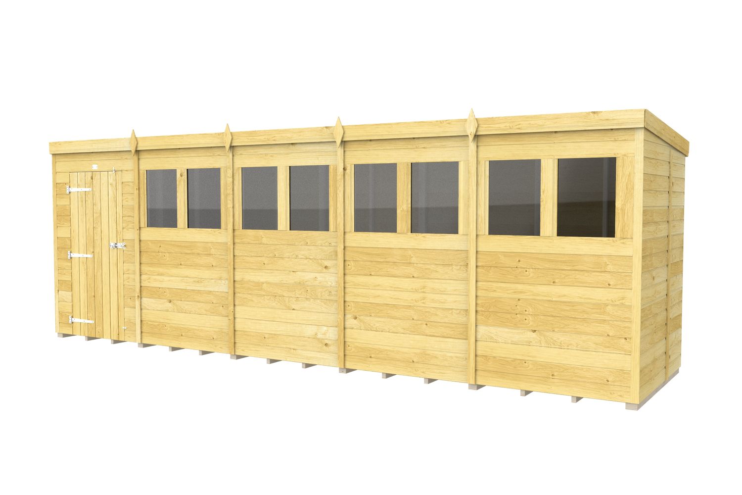 20 X 5 Pent Shed