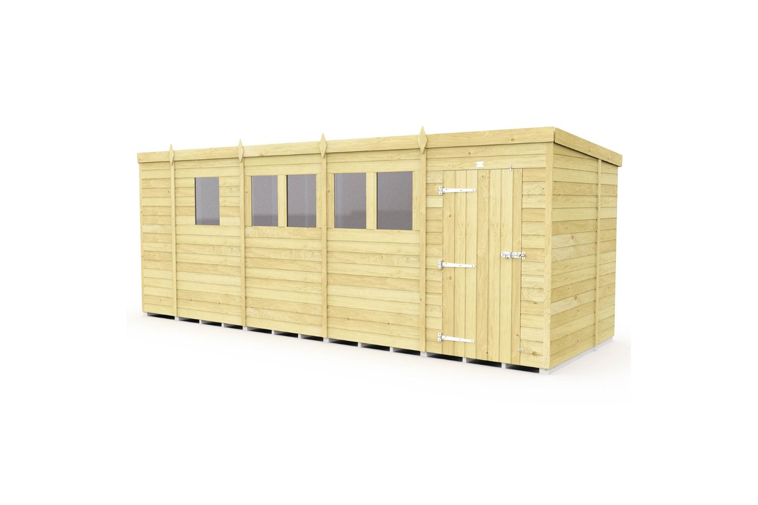 17 X 6 Pent Shed