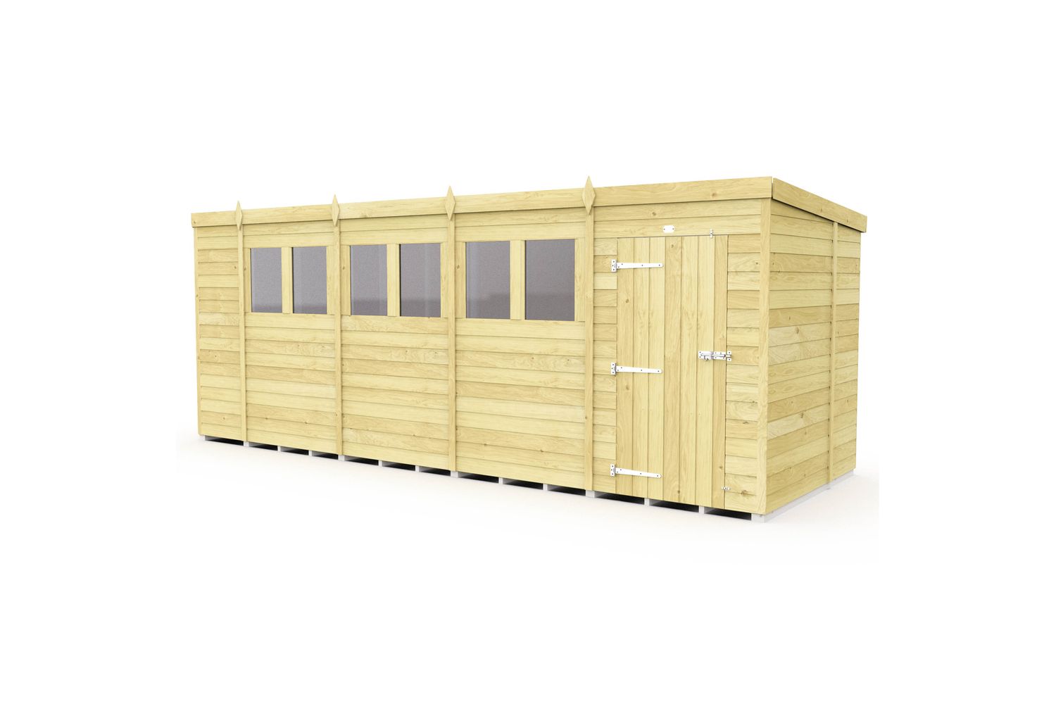 18 X 7 Pent Shed