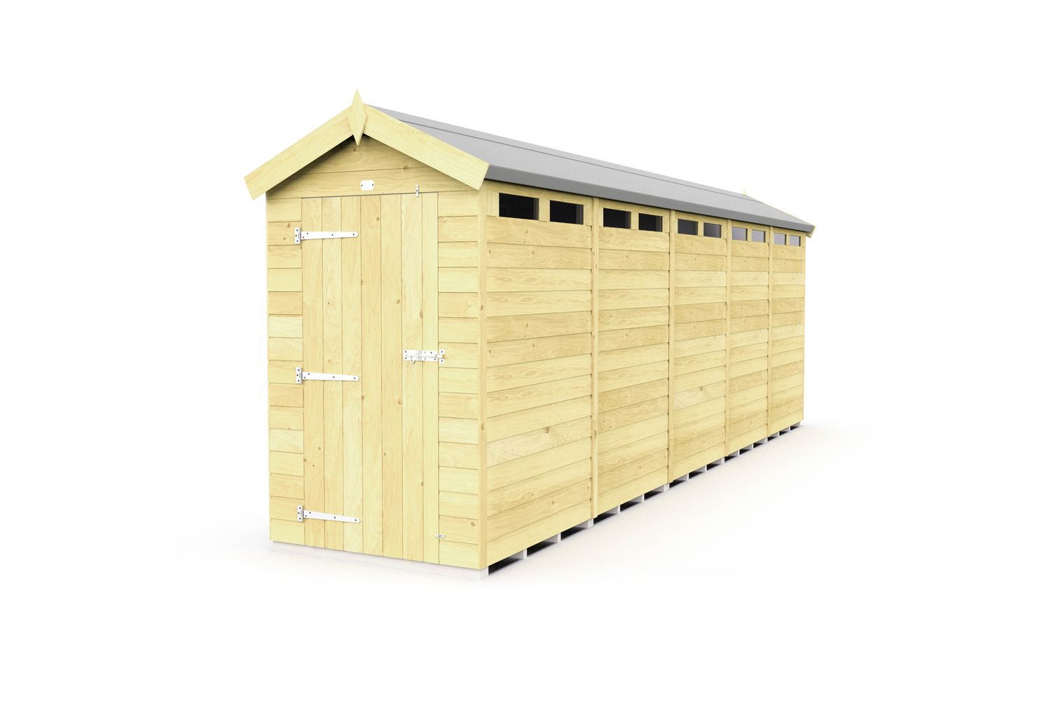 4 X 20 Apex Security Shed