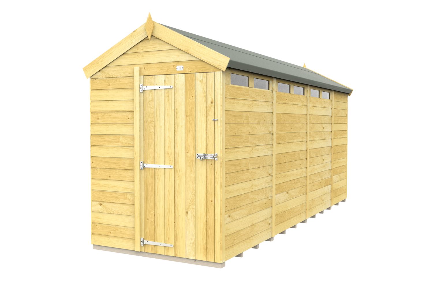 5 X 15 Apex Security Shed
