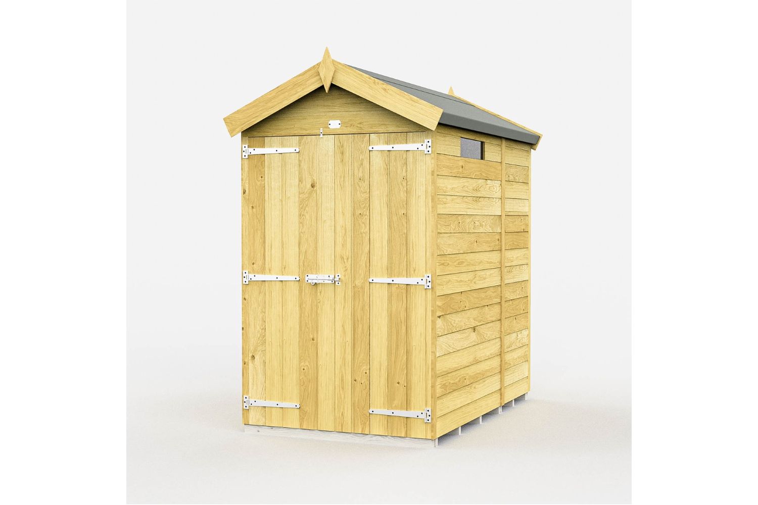 4 X 5 Apex Security Shed Double Door