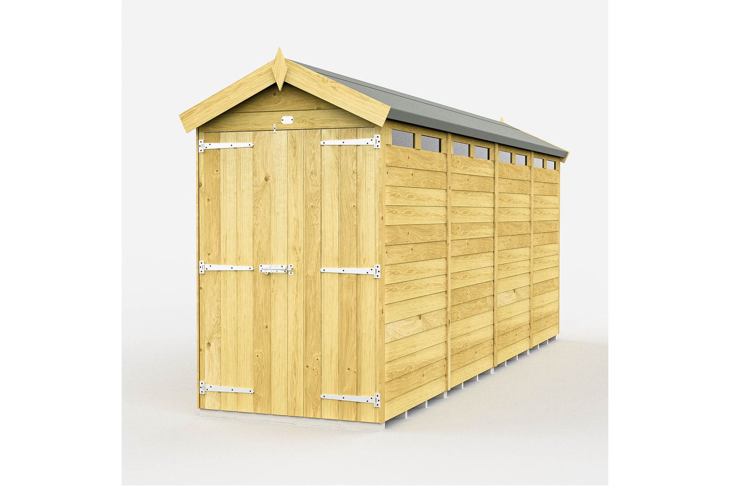 4 X 16 Apex Security Shed Double Door