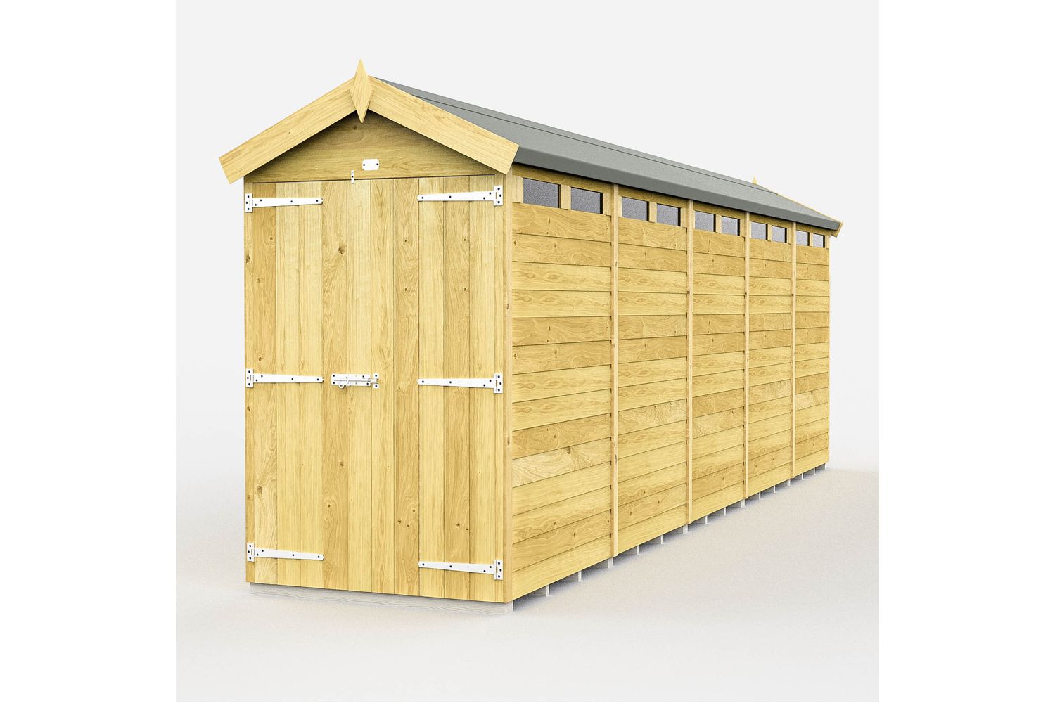 4 X 20 Apex Security Shed Double Door