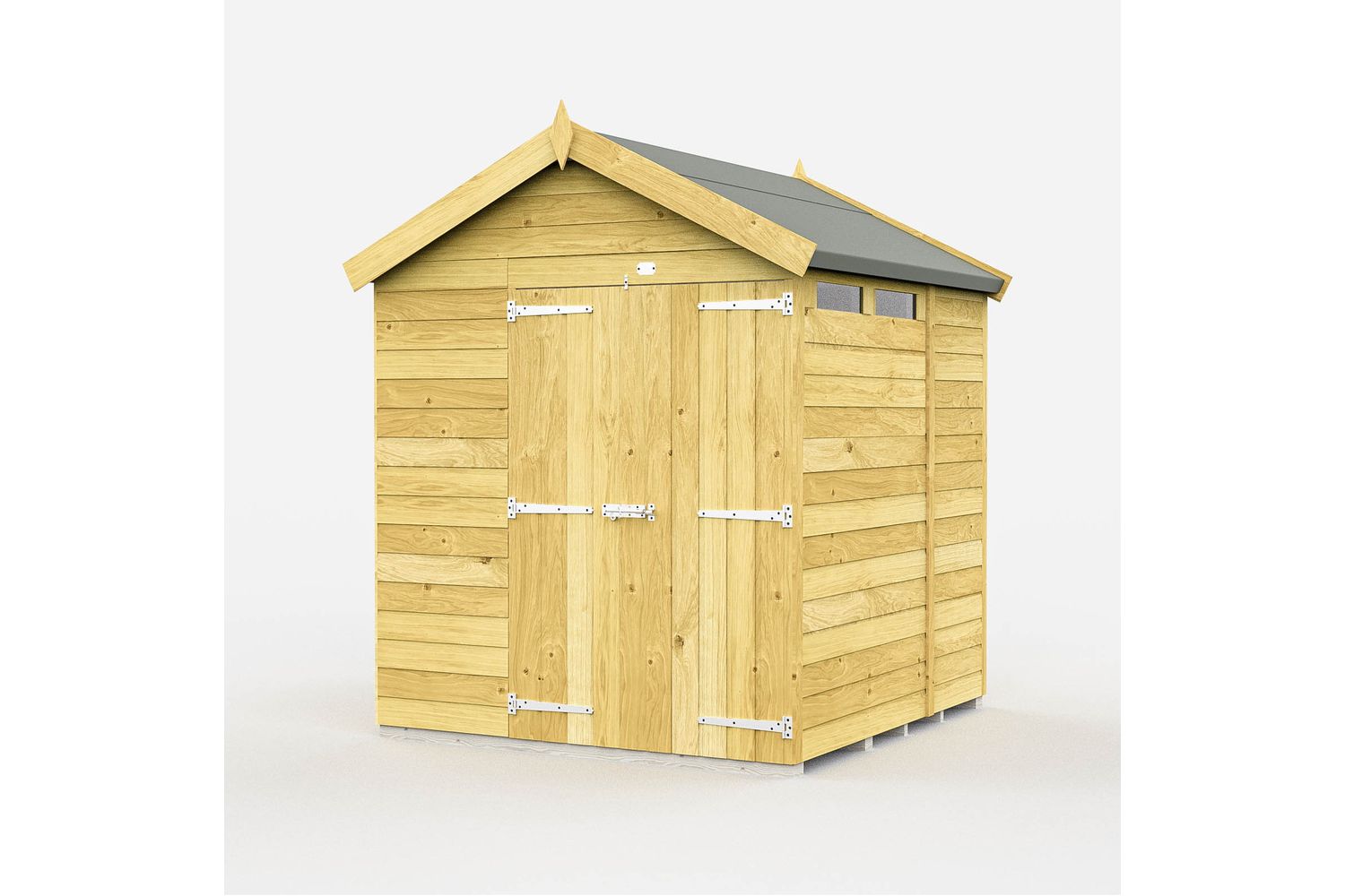 7 X 7 Apex Security Shed Double Door