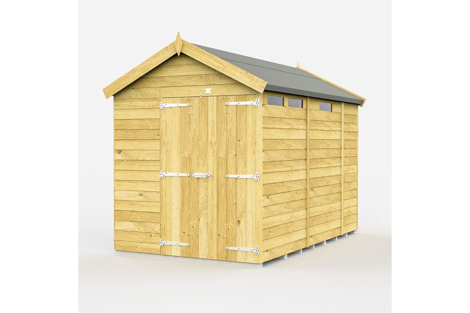 7 X 9 Apex Security Shed Double Door
