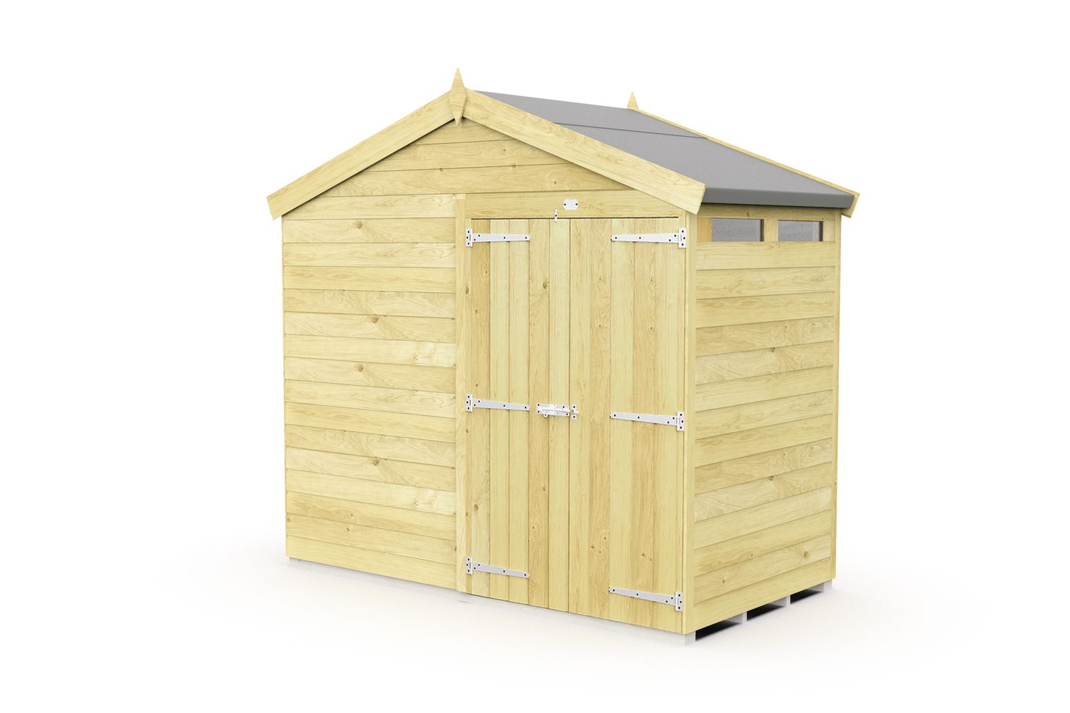 8 X 4 Apex Security Shed Double Door