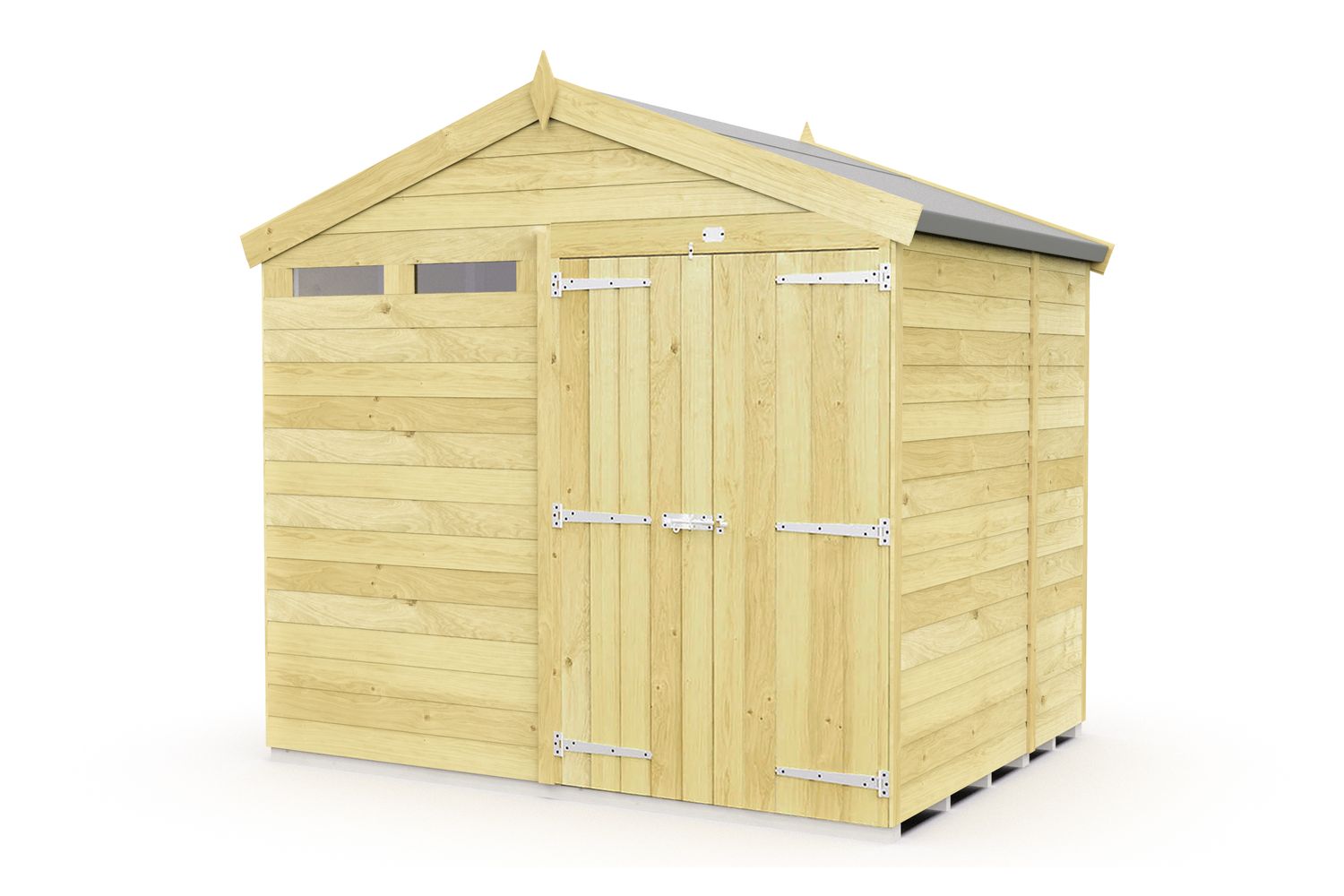 8 X 5 Apex Security Shed Double Door