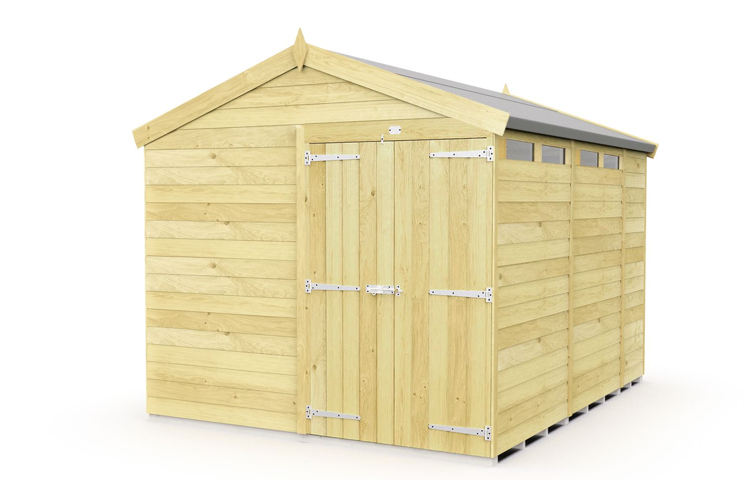 8 X 11 Apex Security Shed Double Door