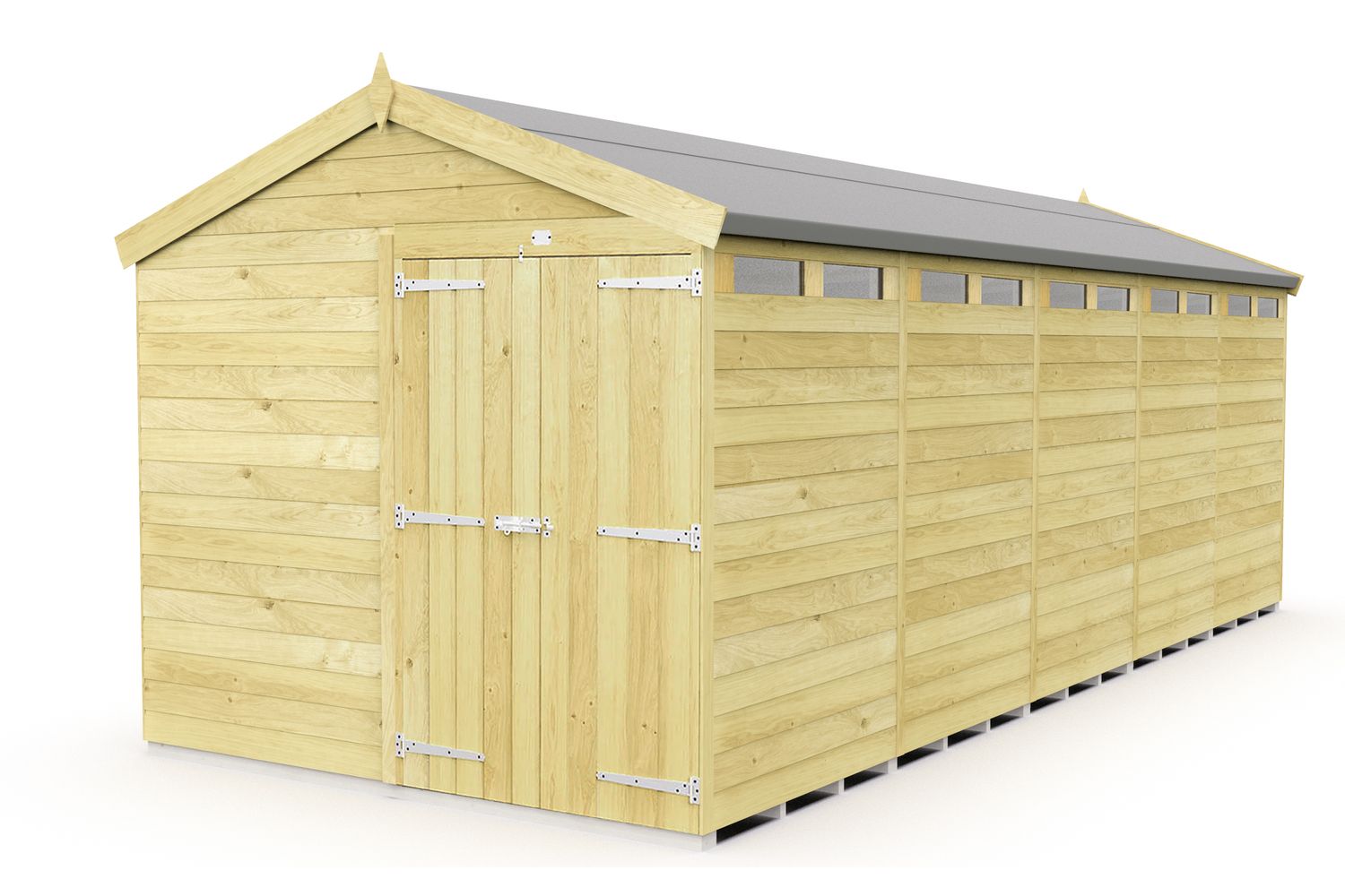 8 X 20 Apex Security Shed Double Door