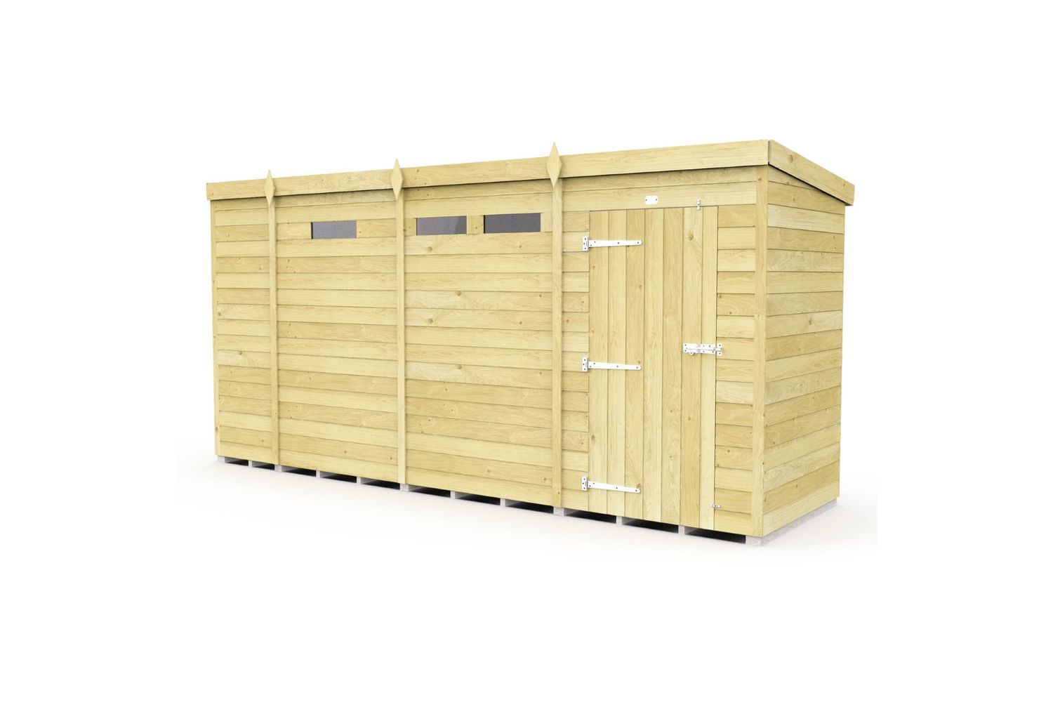 13 X 4 Security Pent Shed