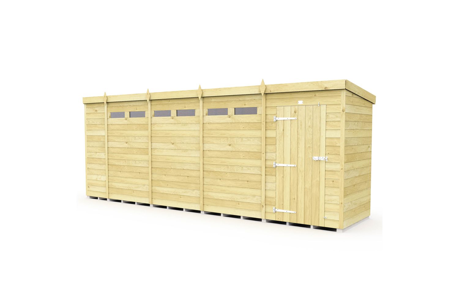 19 X 4 Security Pent Shed