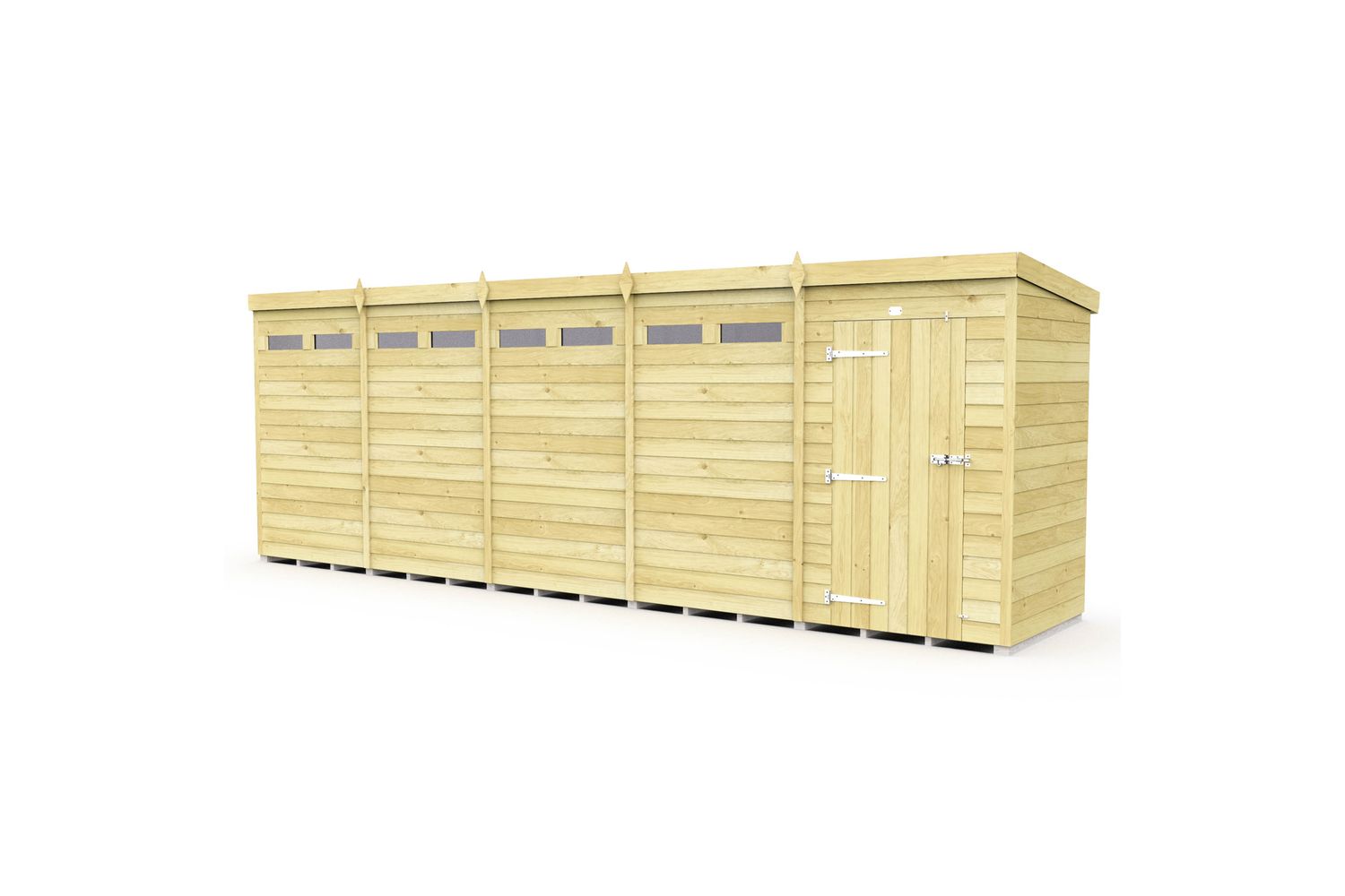 20 X 4 Security Pent Shed