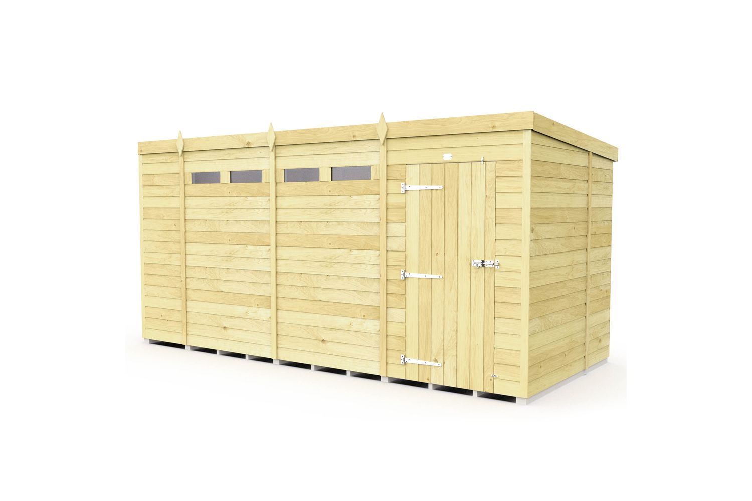 14 X 5 Security Pent Shed