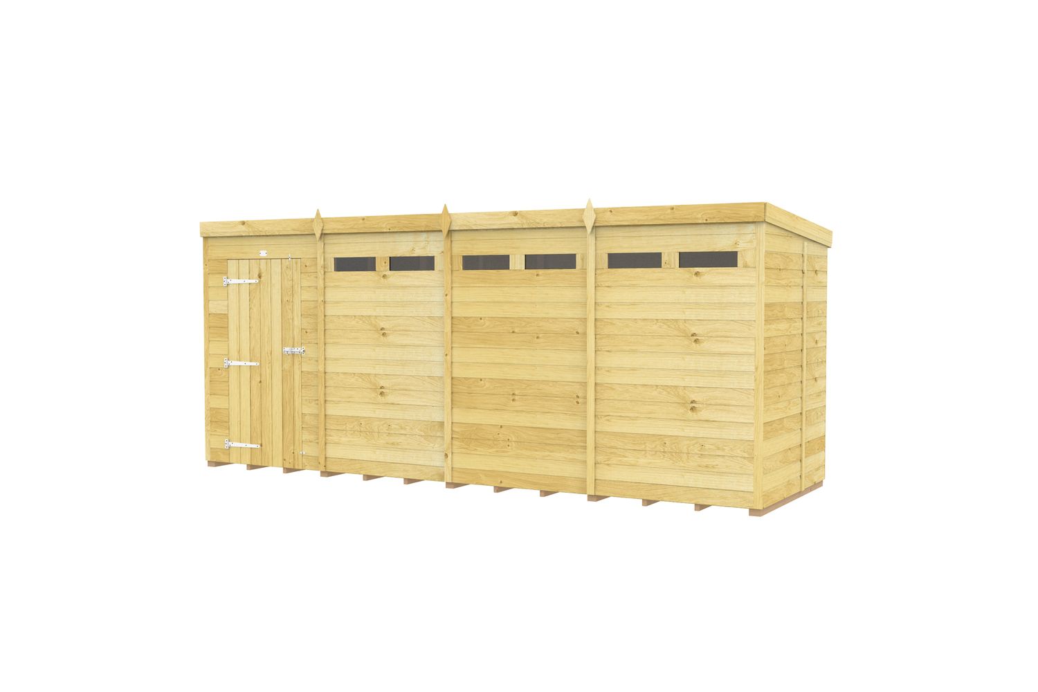 16 X 5 Security Pent Shed
