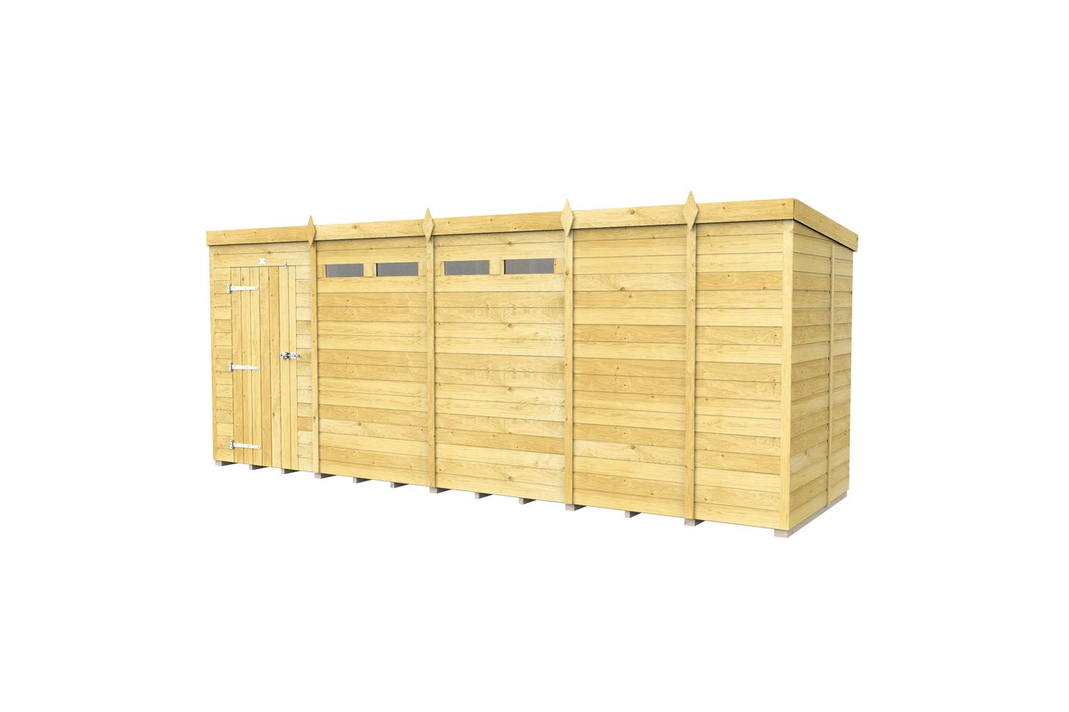 17 X 5 Security Pent Shed