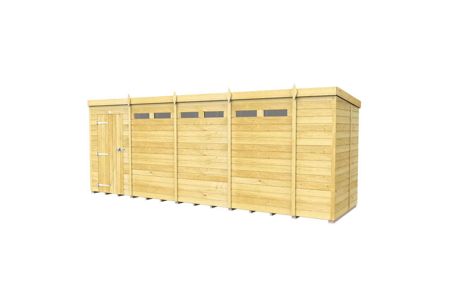 19 X 5 Security Pent Shed