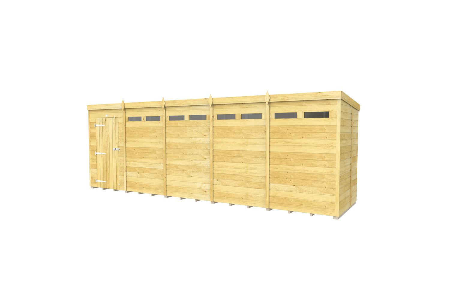 20 X 5 Security Pent Shed