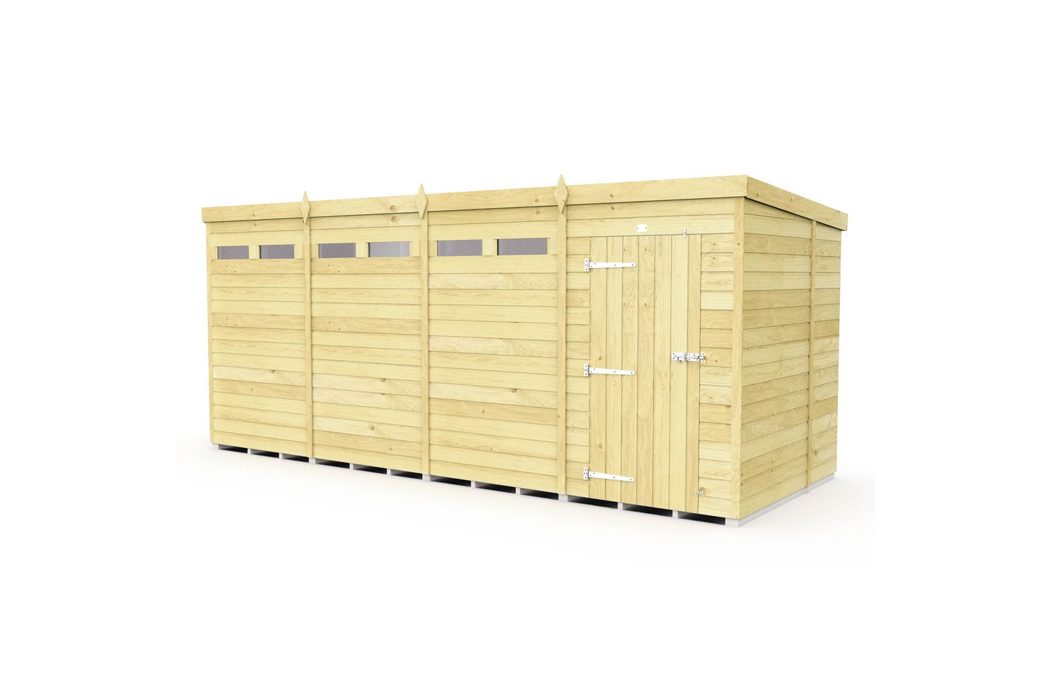16 X 6 Security Pent Shed