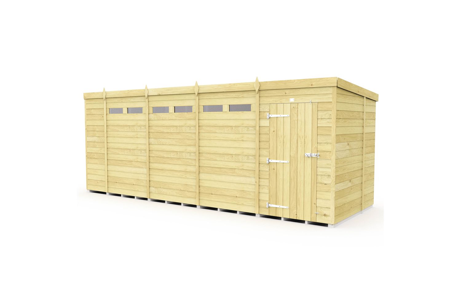 18 X 6 Security Pent Shed