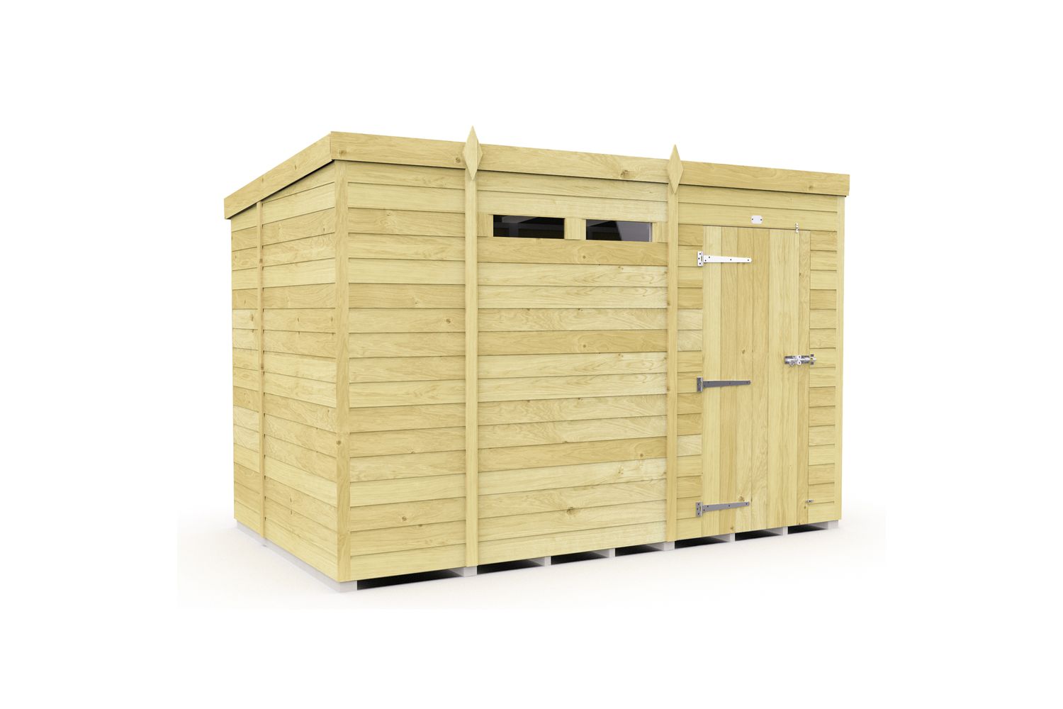 10 X 7 Security Pent Shed