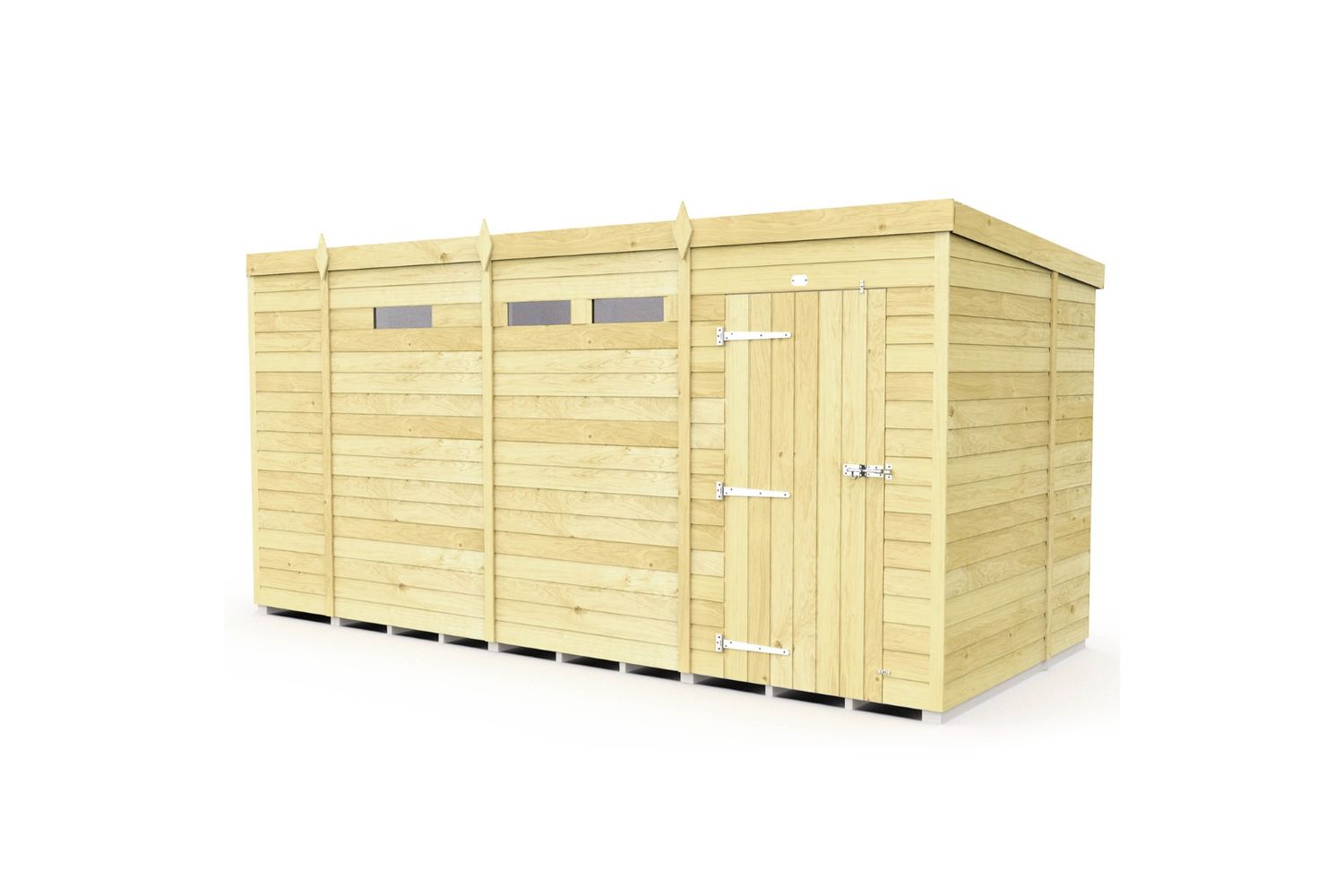 13 X 7 Security Pent Shed