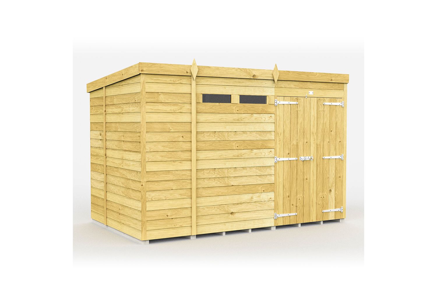 11 X 5 Security Pent Shed Double Door