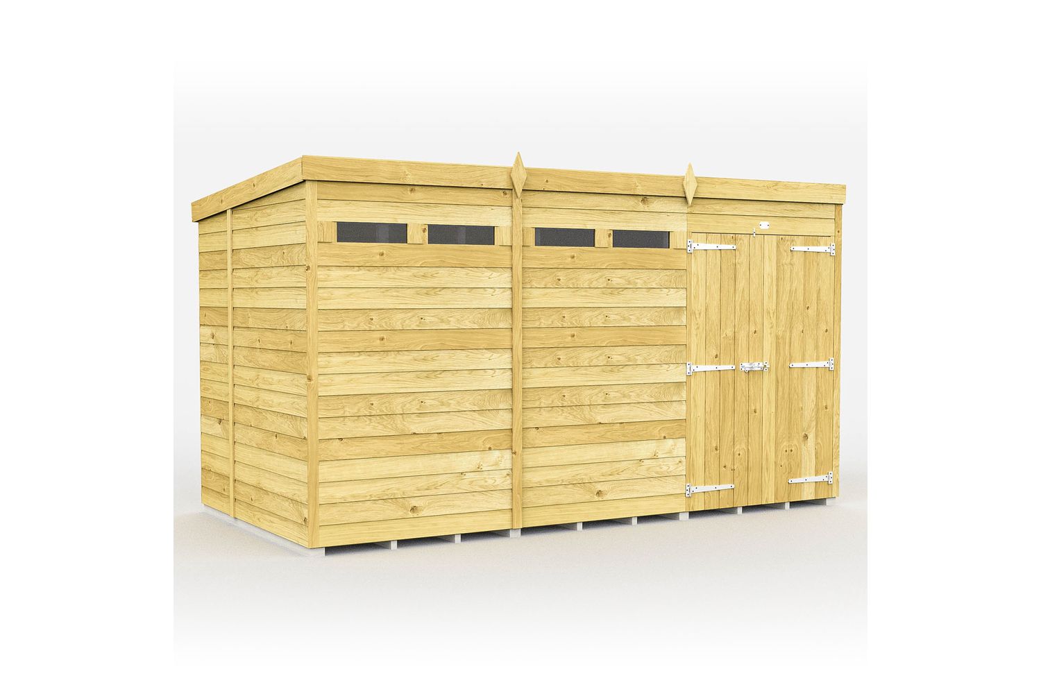 12 X 5 Security Pent Shed Double Door