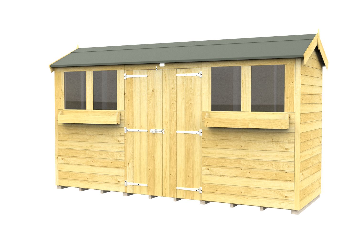 12 X 4 Apex Summer Shed